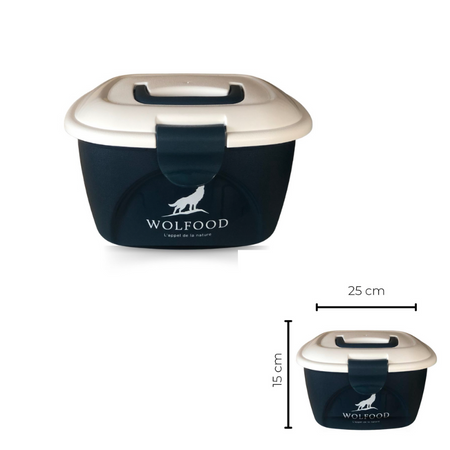 Conteneur de voyage pour croquettes Wolfood