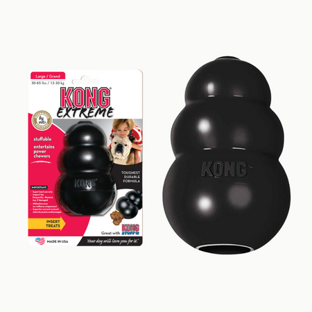 KONG Extreme Noir – Le jouet ultra-résistant pour les mâcheurs puissants