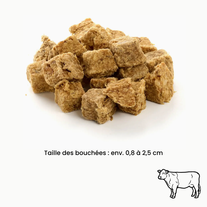Friandises d'éducation 100 % viande - canard, boeuf, agneau, chèvre, cerf...