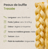 🟡 Tresses de peaux de buffle séchées